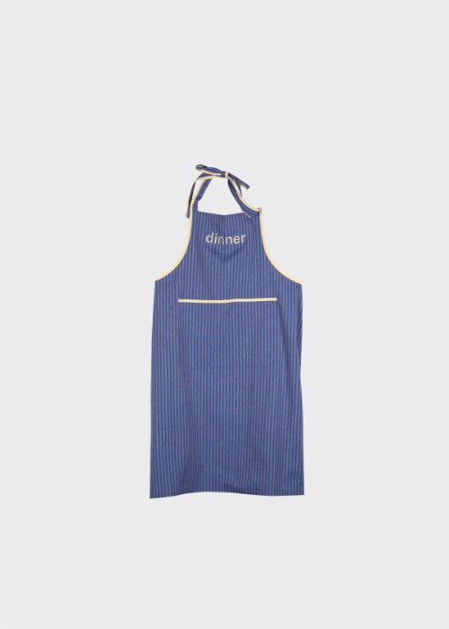 an apron (blue)